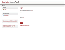 Tablet Screenshot of kundenportal.railshoster.de